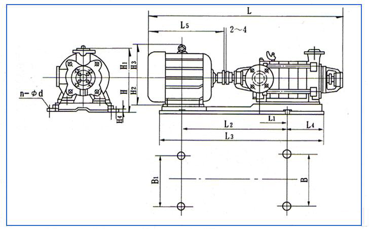 D、DG型臥式鍋爐給水離心泵